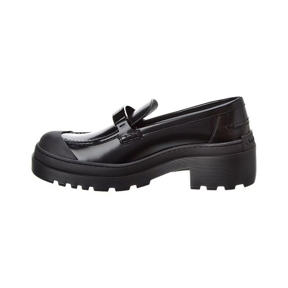 Dior Code Leather Loafer, Black - Picture 2 of 5